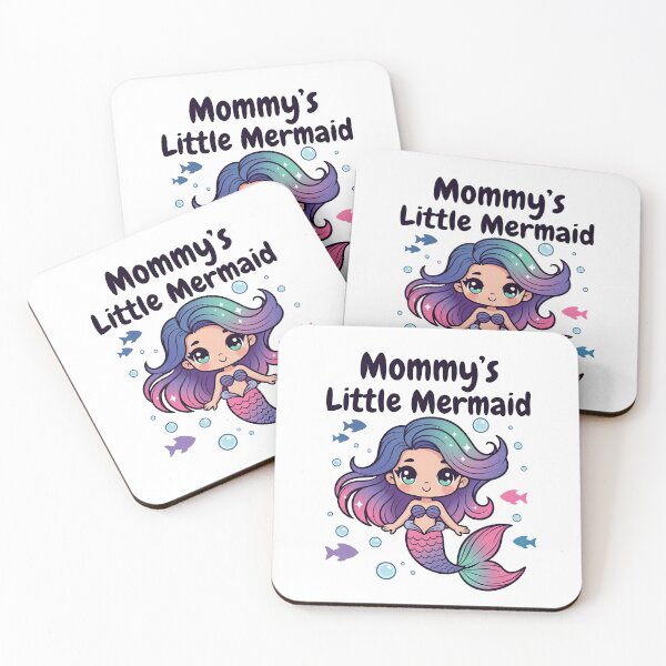Item preview, Mommy's Little Mermaid | Kids children's toddlers t-shirt | Cute Kawaii Mermaid Design designed and sold by Amber Sky Creations.