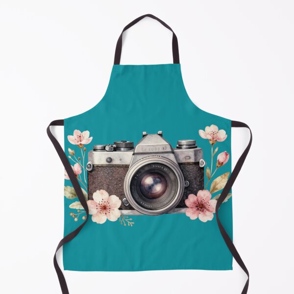 Item preview, Vintage Camera with Cherry Blossoms | Floral Photography Art designed and sold by LinaDesign Store.