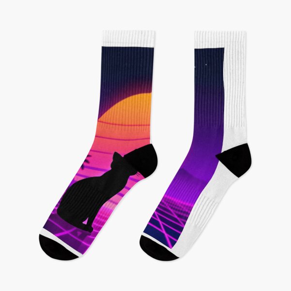Item preview, Synthwave Cat Sunset designed and sold by GenAnArt.