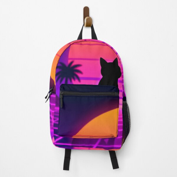 Item preview, Synthwave Cat Sunset designed and sold by GenAnArt.