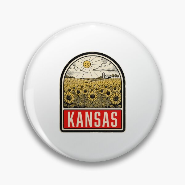 Item preview, Vintage Kansas Farm Barn Retro Travel Design designed and sold by Paper Drip.