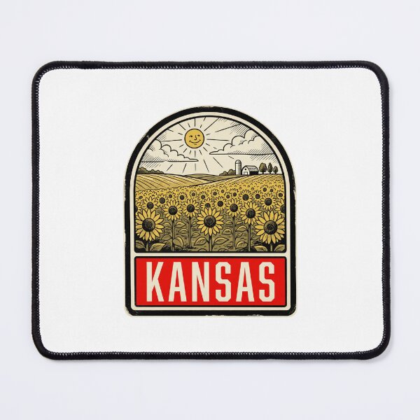 Item preview, Vintage Kansas Farm Barn Retro Travel Design designed and sold by Paper Drip.