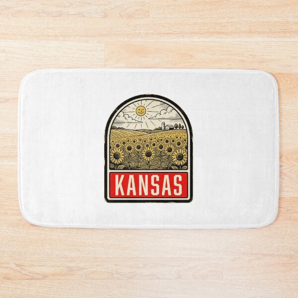 Item preview, Vintage Kansas Farm Barn Retro Travel Design designed and sold by Paper Drip.