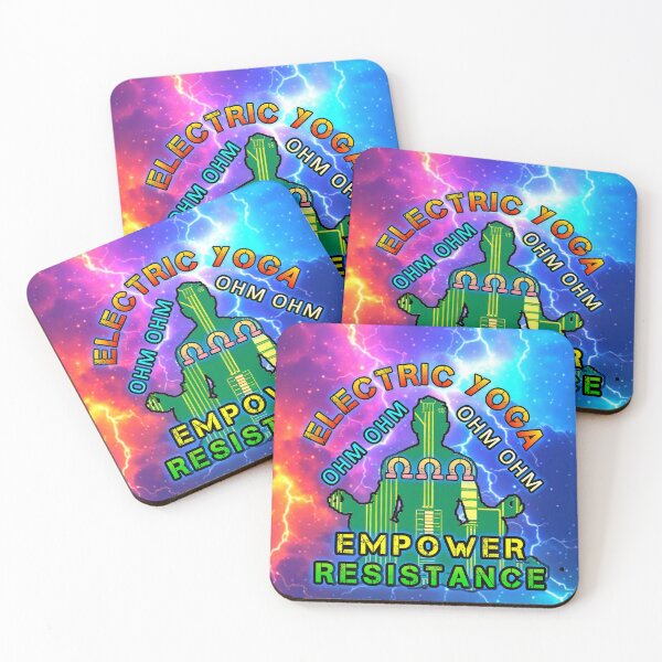 Item preview, Funny Spiritual Electrical Body Meditation Motivational ELECTRIC YOGA EMPOWER RESISTANCE OHM OHM designed and sold by Giulivo Store Graphic.