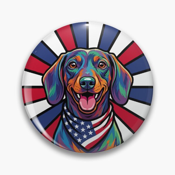 Item preview, Dachshund 4th of July Dog – Patriotic USA Puppy Gift designed and sold by The Real Life Symphony.