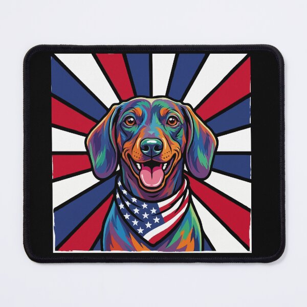 Item preview, Dachshund 4th of July Dog – Patriotic USA Puppy Gift designed and sold by The Real Life Symphony.