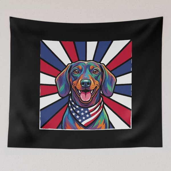 Item preview, Dachshund 4th of July Dog – Patriotic USA Puppy Gift designed and sold by The Real Life Symphony.