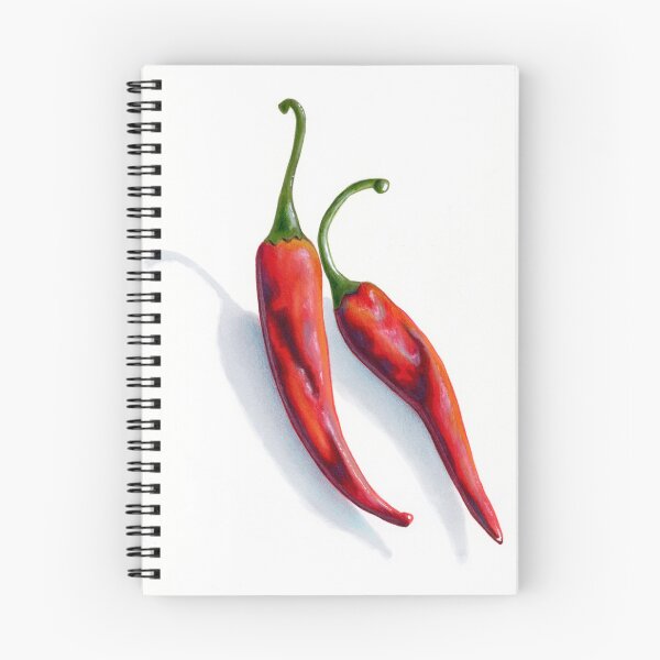 Item preview, Red Chili Peppers — Botanical Illustration designed and sold by S. Amado.