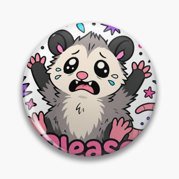 Item preview, Please Lower The Universe Opossum - Neurospicy ADHD & Introvert Humor Sticker designed and sold by VisualArtsOasis.