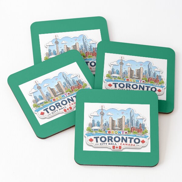 Item preview,  Toronto City Hall Cute 3D Skyline Label  Label Text TORONTO CITY HALL ?? designed and sold by PaintMeWorld.