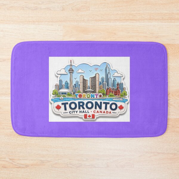 Item preview,  Toronto City Hall Cute 3D Skyline Label  Label Text TORONTO CITY HALL ?? designed and sold by PaintMeWorld.