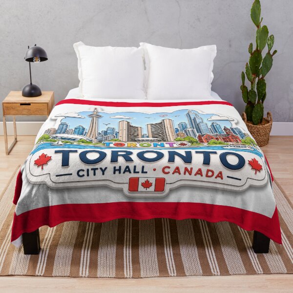 Item preview, Toronto City Hall Cute 3D Skyline Label Label Text TORONTO CITY HALL ?? designed and sold by PaintMeWorld.