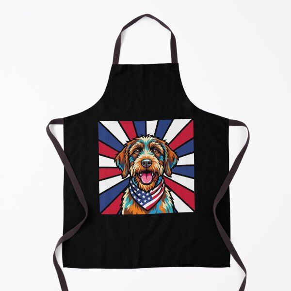 Item preview, Wirehaired Pointing Griffon 4th of July Dog – Patriotic USA Puppy Gift designed and sold by The Real Life Symphony.