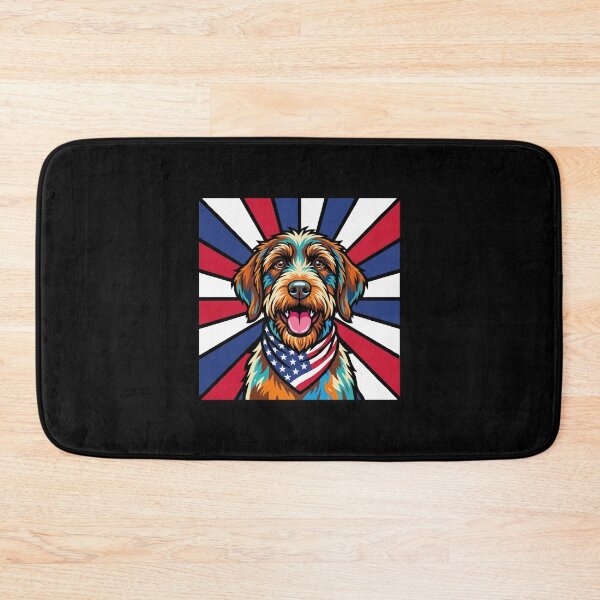 Item preview, Wirehaired Pointing Griffon 4th of July Dog – Patriotic USA Puppy Gift designed and sold by The Real Life Symphony.