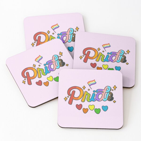 Item preview, Pride Rainbow Letters with Hearts - Colorful Pride Month Graphic Tee designed and sold by GeoandHome.