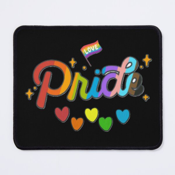 Item preview, Pride Rainbow Letters with Hearts - Colorful Pride Month Graphic Tee designed and sold by GeoandHome.