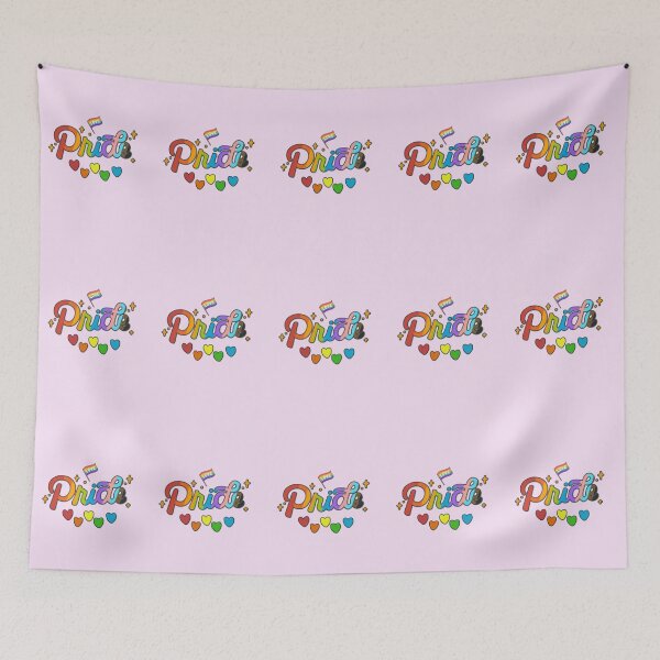 Item preview, Pride Rainbow Letters with Hearts - Colorful Pride Month Graphic Tee designed and sold by GeoandHome.