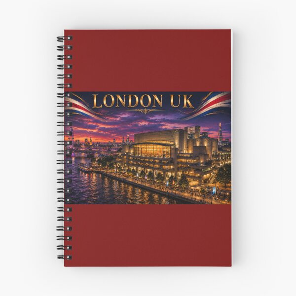 Item preview, London South Bank Riverfront Concert Hall Art – Cinematic Twilight Edition designed and sold by globetrottergfx.