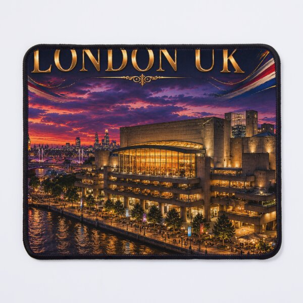Item preview, London South Bank Riverfront Concert Hall Art – Cinematic Twilight Edition designed and sold by globetrottergfx.