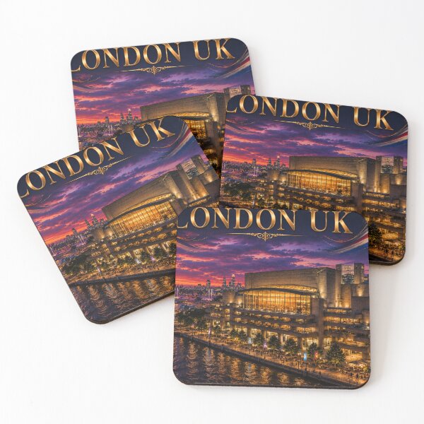 Item preview, London South Bank Riverfront Concert Hall Art – Cinematic Twilight Edition designed and sold by globetrottergfx.