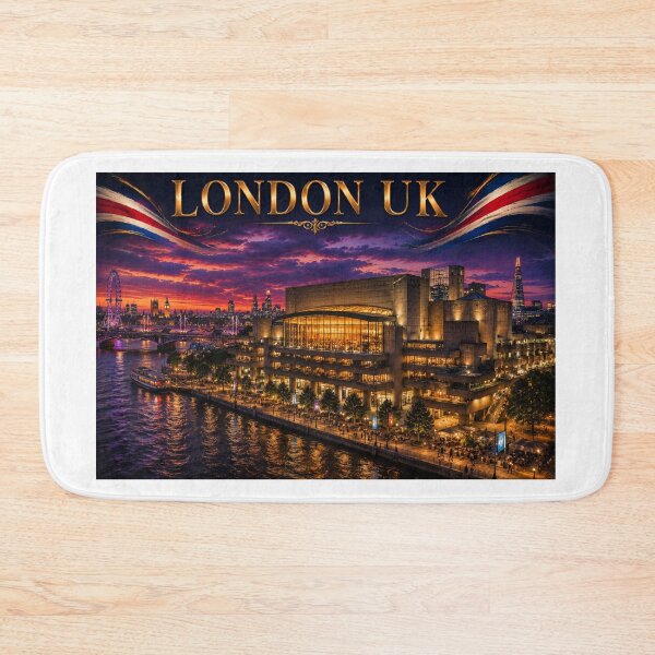Item preview, London South Bank Riverfront Concert Hall Art – Cinematic Twilight Edition designed and sold by globetrottergfx.