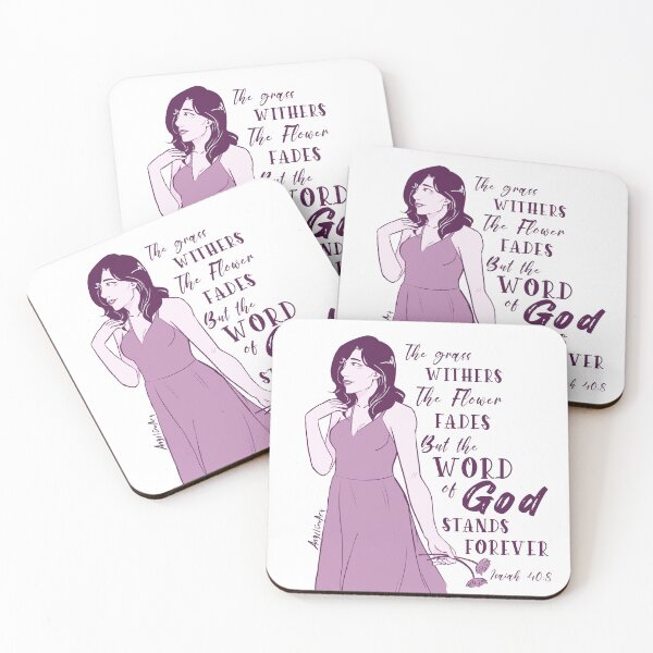 Item preview, Isaiah 40:8 Bible Verse - Eva designed and sold by AngelEneArt.