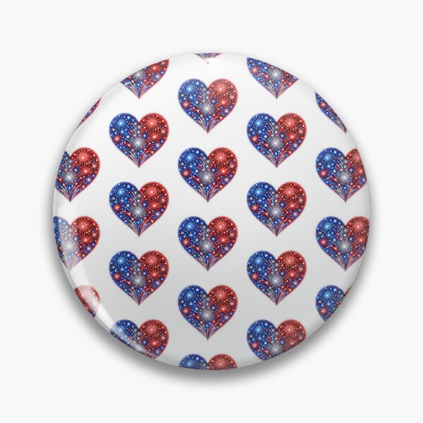Item preview, Patriotic Firework Heart designed and sold by jgvisualarts.