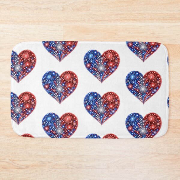Item preview, Patriotic Firework Heart designed and sold by jgvisualarts.