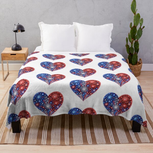 Item preview, Patriotic Firework Heart designed and sold by jgvisualarts.