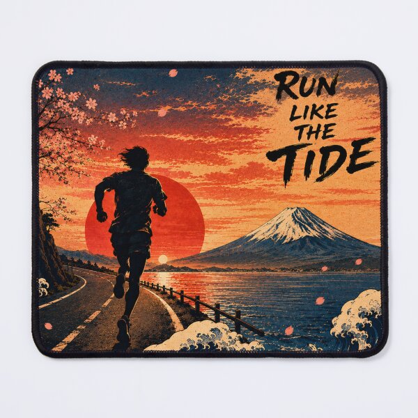 Item preview, Run Like The Tide Japanese Ukiyo-e Running Sticker/T-Shirt Art designed and sold by Locker39.