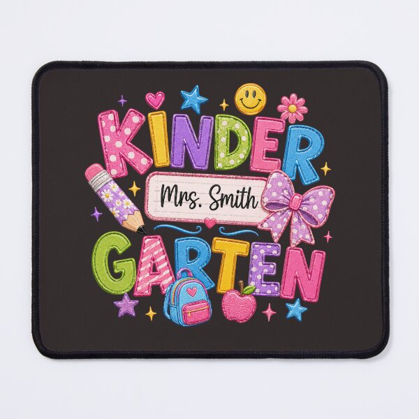 Item preview, Kindergarten Teacher Mrs Smith Custom Back to School designed and sold by Color World.