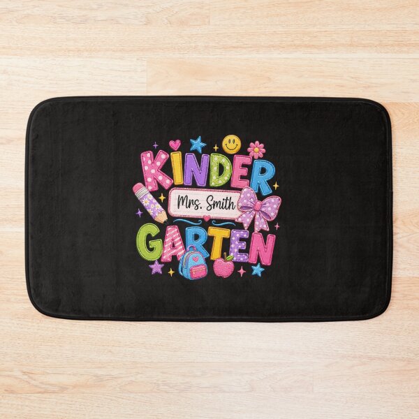 Item preview, Kindergarten Teacher Mrs Smith Custom Back to School designed and sold by Color World.