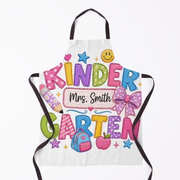 Item preview, Kindergarten Teacher Mrs Smith Custom Back to School designed and sold by Color World.