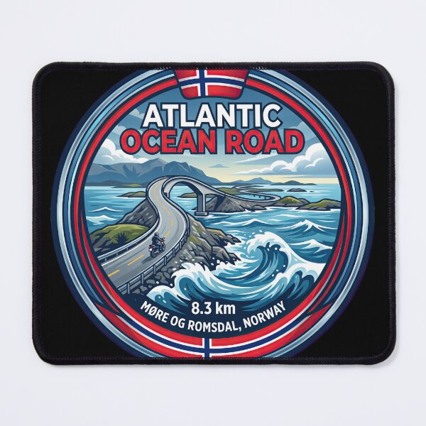 Item preview, Atlantic Ocean Road Ocean Bridge Adventure Norway designed and sold by enzoade.