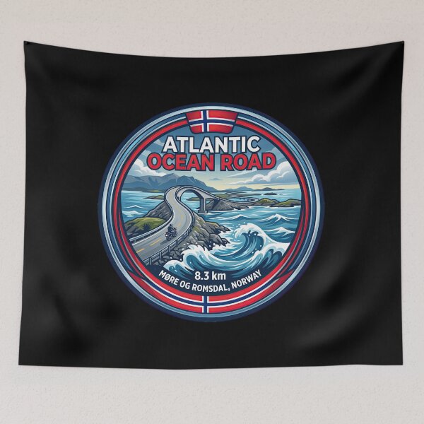 Item preview, Atlantic Ocean Road Ocean Bridge Adventure Norway designed and sold by enzoade.