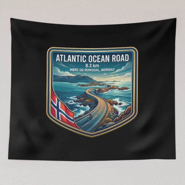 Item preview, Atlantic Ocean Road Epic Nordic Coastal Journey designed and sold by enzoade.