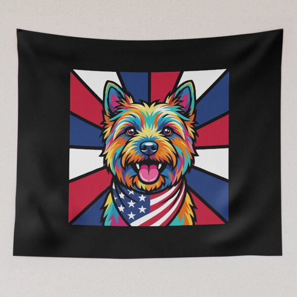 Item preview, Cairn Terrier 4th of July Dog – Patriotic USA Puppy Gift designed and sold by The Real Life Symphony.