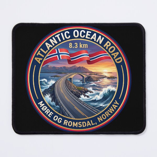 Item preview, Atlantic Ocean Road Bucket List Travel Destination designed and sold by enzoade.