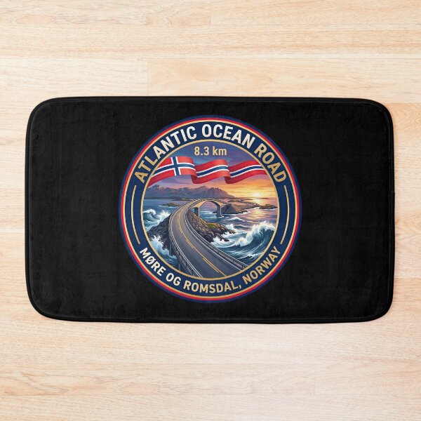 Item preview, Atlantic Ocean Road Bucket List Travel Destination designed and sold by enzoade.