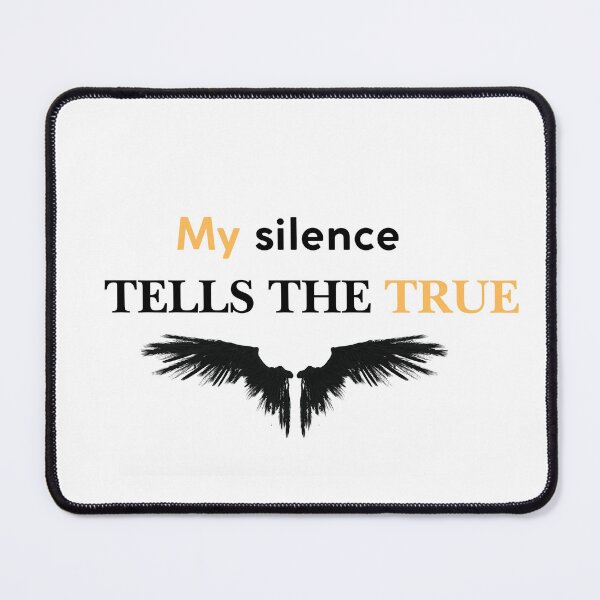 Item preview, My Silence Tells the Truth – Deep Emotional Quote Design designed and sold by amarprints.