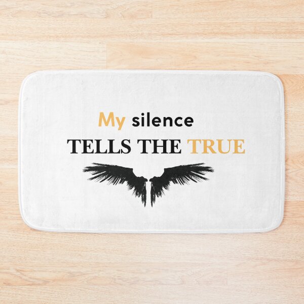 Item preview, My Silence Tells the Truth – Deep Emotional Quote Design designed and sold by amarprints.