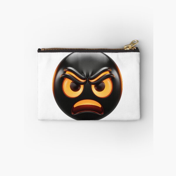 Item preview, Furious Black Emoji 3D with Fiery Gaze designed and sold by FusiTink.