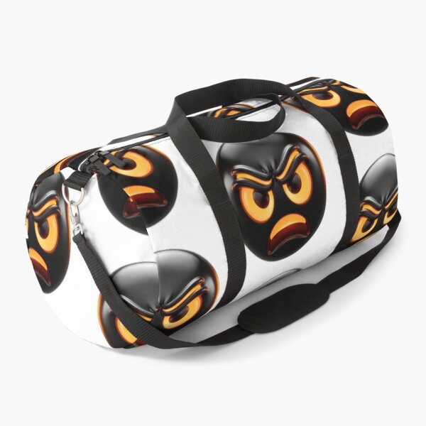 Item preview, Furious Black Emoji 3D with Fiery Gaze designed and sold by FusiTink.