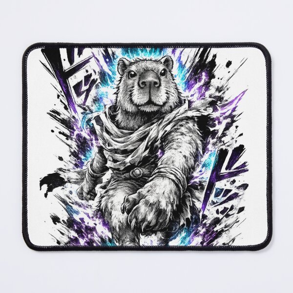 Item preview, Shonen Manga Capybara Hero Energy Design designed and sold by NovaMoodCo.