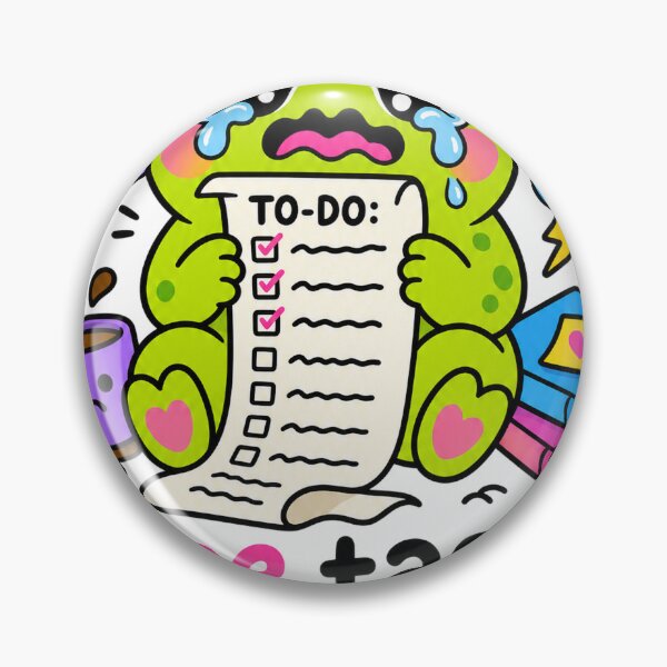Item preview, One Task 400 Feelings Frog - Neurospicy ADHD & Introvert Humor Sticker designed and sold by VisualArtsOasis.