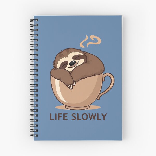 Item preview, Life Slowly: Cozy Sloth Coffee Vibes. designed and sold by Endless7Art.