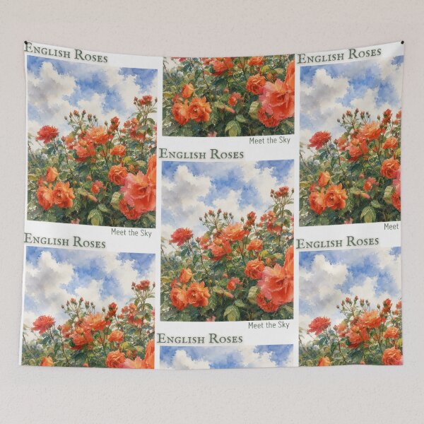 Item preview, English Roses Meet the Sky ?☁️ designed and sold by Blueberry-art23.