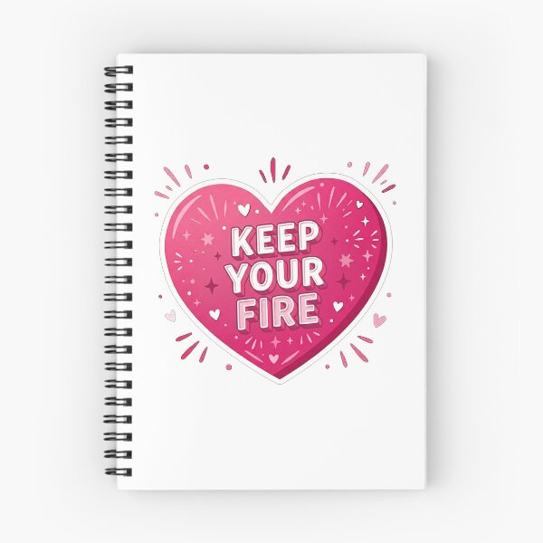 Item preview, Keep Your Fire Heart Motivational Quote designed and sold by Owcomm.