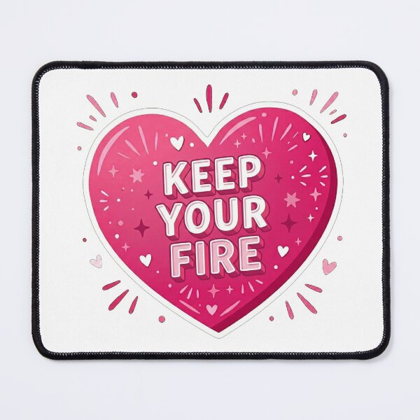 Item preview, Keep Your Fire Heart Motivational Quote designed and sold by Owcomm.