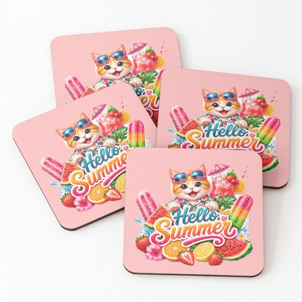 Item preview, Kawaii Summer Cat designed and sold by california87.